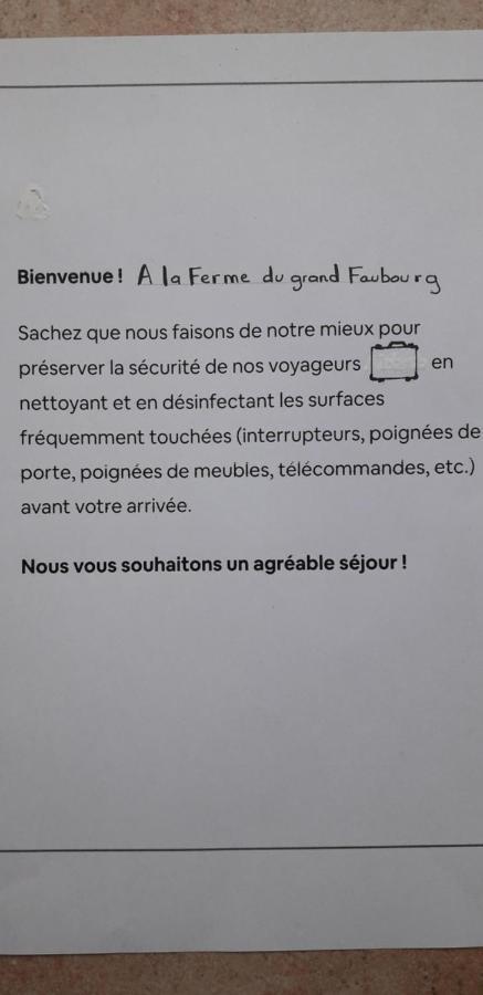 לינה וארוחת בוקר פונט-דה-וו La Ferme Du Grand Faubourg מראה חיצוני תמונה